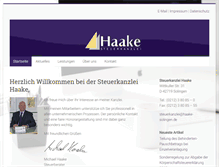 Tablet Screenshot of haake-solingen.de